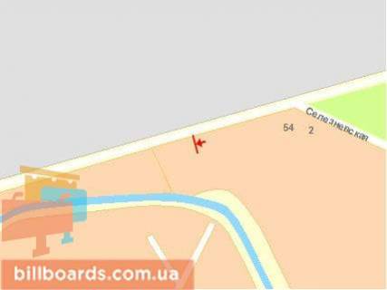 Билборд B в Черновцах, Щит 3x6  Хотинська вул., 48-50, від Калинівського ринку схема