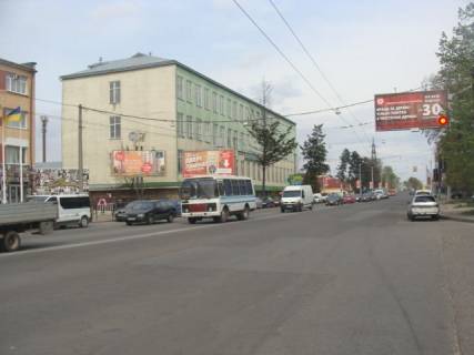 Билборд A в Львове, Щит 3x6  Городоцька вул, 247, в центр схема
