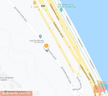 Ситилайт B в Киеве, Сітілайт 1.2х1.8  Дніпровський узвіз 13 схема
