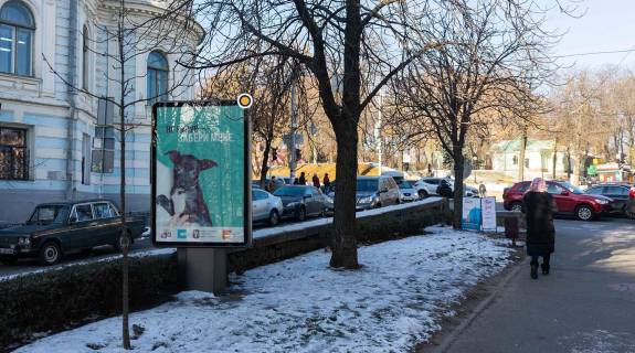 Сiтiлайт B у Києві, Сітілайт 1.2х1.8  Антоновича вул. (Горького). роздільник Фото 1