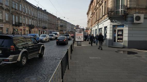 Сiтiлайт A у Львові, Сітілайт 1.2х1.8  Городоцька вул., 90 Фото 1