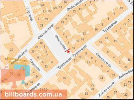 Сiтiлайт A у Львові, 1.2х1.8  Липневій пл., 4 схема