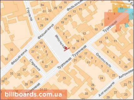 Сiтiлайт B у Львові, 1.2х1.8  Липневій пл., 4 схема