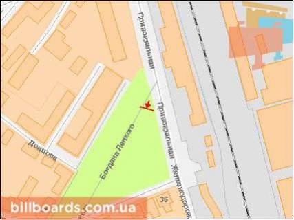 Призма A в Ивано-Франковске Привокзальная пл, напротив входа в Ж/Д вокзал и Автовокзал, рынок, к центру, правый - 61416 схема