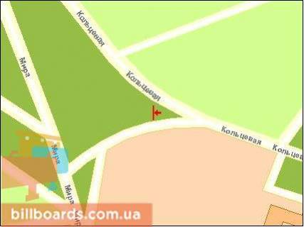 Билборд A в Чернигове, Щит 3x6  Кільцева вул., біля  АЗС «ОККО» схема