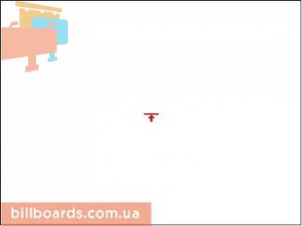 Билборд A в Чернигове, Щит 3x6  Гонча вул., 80/Коцюбинського вул. схема