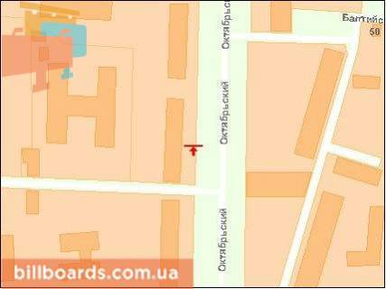 Білборд, Бігборд (Борд)  B у Миколаєві, Щит 3x6  Богоявленський пр., 295 схема