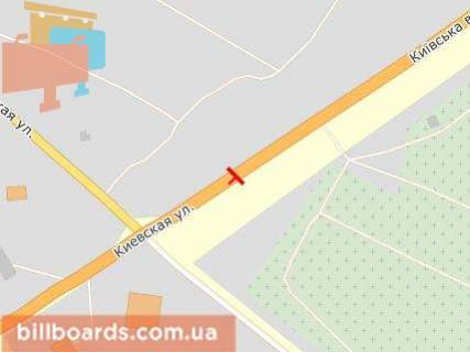 Білборд, Бігборд (Борд)  A у Білій Церкві, Щит 3x6  Святошинський схема