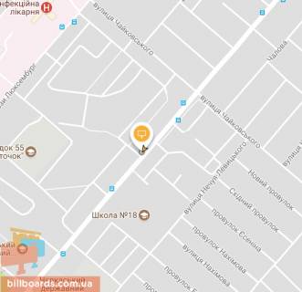 Білборд, Бігборд (Борд)  A у Черкасах, Щит 3x6  Чорновола В'ячеслава вул. ,160 схема