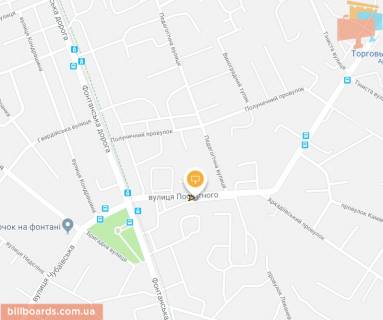 Білборд, Бігборд (Борд)  A у Одесі, Щит 3x6  Балтиморська (Посмітного) вул. схема