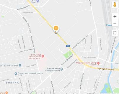 Білборд, Бігборд (Борд)  A у Рівному, Щит 3x6  Соборна вул, 217, в центр схема