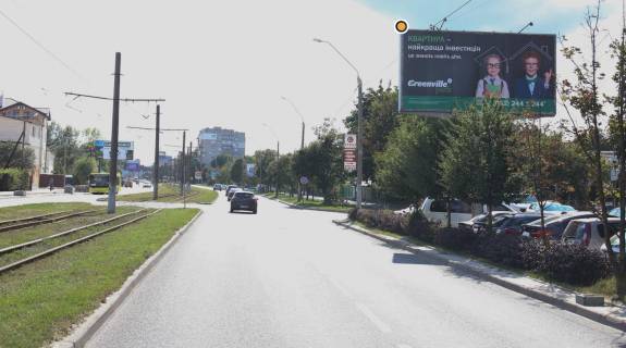 Билборд A в Львове, 3x6  Княгині Ольги вул / Кобилиці вул, від центру фото 1