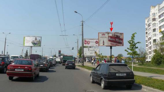 Билборд A в Луцке, Щит 3x6  Соборності просп / Кравчука вул, в центр фото 1