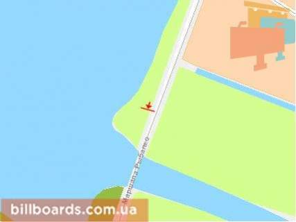 Билборд A в Хмельницком Каменецкая ул., мост через Южный Буг, зона отдыха !!! Размер 6020х3030 мм !!! схема