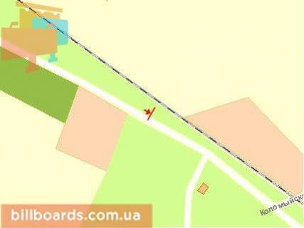 Билборд B в Черновцах, Щит 3x6  Галицький шлях вул, стик з Коломийською, в`їзд в місто схема