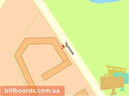 Білборд, Бігборд (Борд)  A у Сумах, Щит 3x6  Героїв Крут вул / Івана Сірка вул, з центру схема