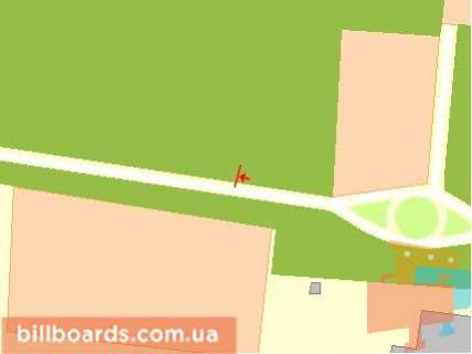 Билборд A в Ровно, Щит 3x6  Київська вул, в`їзд в місто схема