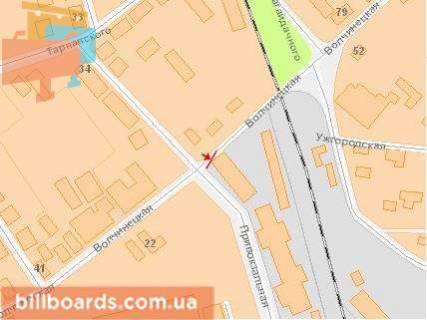 Билборд A в Ивано-Франковске, Щит 3x6  Привокзальний Майдан, торець Вокзалу на вул Вовчинецьку, нижній схема