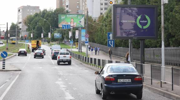 Бэклайт A в Львове, 2.3х3.14  Сахарова вул.,52 /Княгині Ольги вул.,від центру фото 1