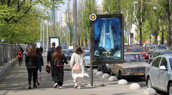 Сiтiлайт B у Києві, Сітілайт 1.2х1.8  Тараса Шевченка бул., бот.сад низ (2) Фото 1