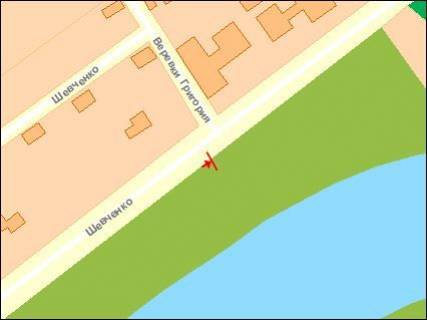 Білборд, Бігборд (Борд)  A у Чернігові, Щит 3x6  Шевченка вул. 158 схема