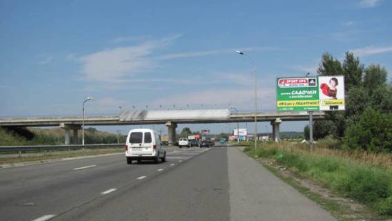 Білборд, Бігборд (Борд)  A у Підгірцях, Щит 3x6  Дніпровське шосе, 25 +300 зліва, 50 м. до мосту, 50 м. після  А / Ц Пежо А Фото 1