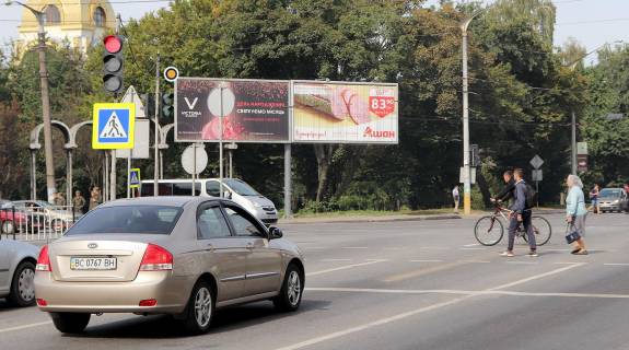 Білборд, Бігборд (Борд)  A у Львові, в  Стрийська вул./ Наукова ул., лівий Фото 1