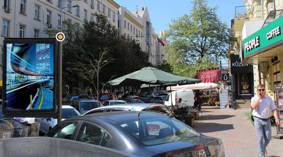 Ситилайт B в Киеве, Сітілайт 1.2х1.8  Шота Руставелі вул.4а фото 1