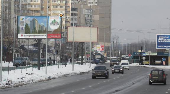 Білборд, Бігборд (Борд)  B у Києві, Щит 3x6  Ревуцького вул. 24 Фото 1