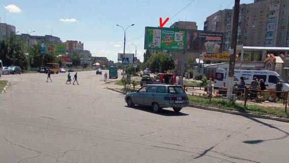 Билборд A в Херсоне, Щит 3x6  Каховська пл, лівий фото 1