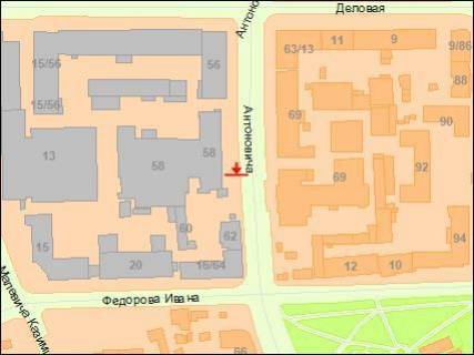 Видеоборд A в Киеве, Цифра 2.3х3.14  Антоновича вул. 56 - 306508 схема