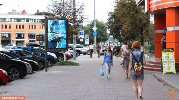 Сiтiлайт A у Києві, Сітілайт 1.2х1.8  Лесі Українки бул. 28 Фото 1
