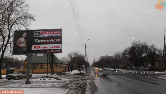 Билборд B в Черкассах, Щит 3x6  Надпільна вул./ Гуржіївська вул. фото 1