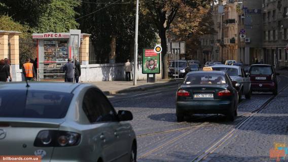 Ситилайт B в Львове, Сітілайт 1.2х1.8  Франка, вул. 66, №1 фото 1