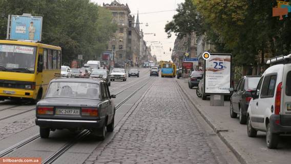 Сiтiлайт A у Львові, Сітілайт 1.2х1.8  Городоцька вул. 40 (2) Фото 1