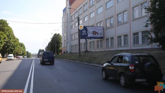 Билборд A в Ровно, Щит 3x6  Богоявленська вул, 4, в центр фото 1