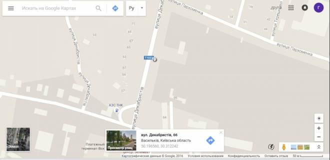 Білборд, Бігборд (Борд)  B у Василькові, 3х6  Київський Шлях, 69 (СТО, поворот на вул. Лістрового) схема