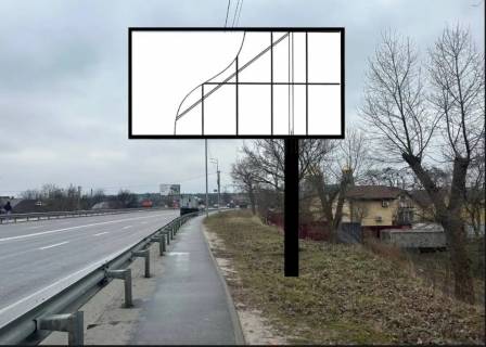 Билборд A в Киеве, 6х3  вул. Столичне шосе (біля КП) в напрямку с. Козин 04-0084-01 фото 1