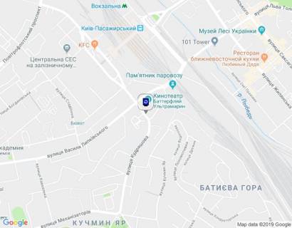 Сітіскролл A у Києві, 1,2х1,8  Кудряшова вул./ "Ультрамарин" схема