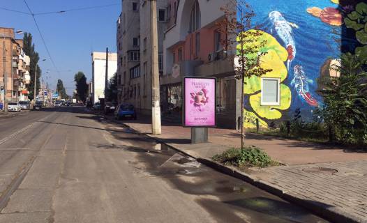 Сiтiлайт A у Києві, 1,2х1,8  Костянтинівська вул./Юрківьска, вул.(магазин "Квіти") Фото 1