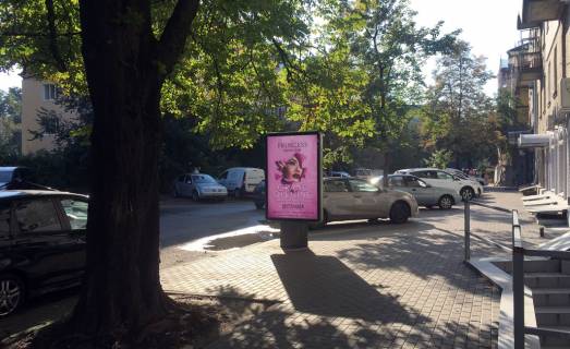 Ситилайт A в Киеве, 1,2х1,8  Гуцала Євгена пров.(пров. Кутузова)/("Печерьский" базар, "Камелія") фото 1