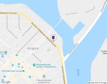 Сiтiлайт B у Києві, 1,2х1,8  Набережно-Хрещатицька вул., напроти буд. 33 схема