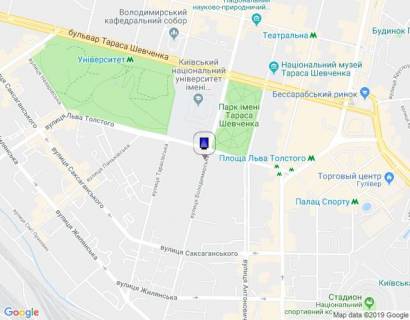 Сiтiлайт B у Києві, 1,2х1,8  Володимирська вул., 64 схема