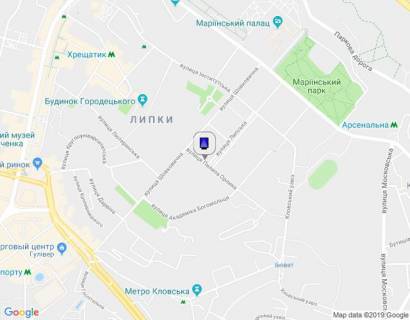 Ситилайт A в Киеве, 1,2х1,8  Орлика Пилипа вул./Липська вул. (ресторан "Горчіца") схема