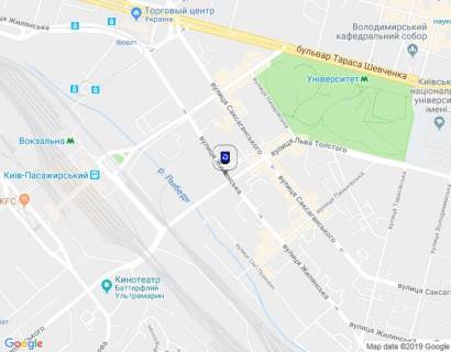 Сітіскролл A у Києві, 1,2х1,8  Жилянська вул., 85/ вул. Л.Толстого схема