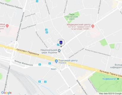 Сiтiлайт B у Києві, 1,2х1,8  Бульварно-Кудрявська влу./ Дмитрівська вул. (Цирк) схема