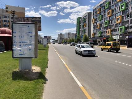 Сiтiлайт B у Крюковщині, 1,2х1,8м  вул. Василя Стуса, ЖК Піонерський, навпроти ЖК Акварелі 2, світлофор Фото 1