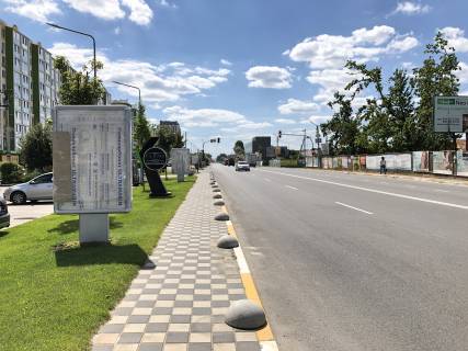 Ситилайт B в Крюковщине, 1,2х1,8м  ул. Балукова, ЖК "Евромисто" , напротив ресторана "FLAME" фото 1