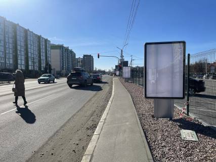 Ситилайт A в Крюковщине, 1,2х1,8м  вул. Балукова , навпроти ЖК Євромісто , біля Парковки, біля AMI клініка , перед світлофором фото 1