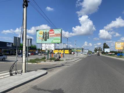 Білборд, Бігборд (Борд)  B у Крюковщині, 6х3  Вул. Одеська, НОВУС, АТБ, навпроти ЖК Благород Фото 1